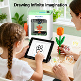 3D Printers with WiFi Cloud Printing, Huge Library, Fully Assembled, Mini 3D Printer for Beginners and Kids with Auto Leveling