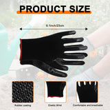 72 Pairs Gardening Work Gloves Bulk Rubber Coated Glove for Men Women Large Gardening Gloves Black Construction Gloves