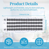 Crossing King Bubble Bath Mat Tub Spa Massager - Spa Mat for Smooth Bathtub, Non-Slip Suction Cups, Upgraded Noise-Reducing Machine, 6-Speed Bubbles, Pillow and Remote for Relaxation, 45*17in (Gray)