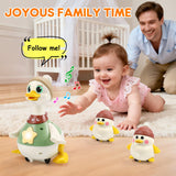 LUDILO Infant Baby Toys 6-12 Months: Musical Crawling Duck Toy Must Have 6 7 8 9 10 12 18 Month Old Baby Toy 6-12-18 Month Newborn Tummy Time Toys for 1 Year Old Boy Girl Gifts Stocking Stuffers