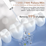 H2ofloss Potable Water Flosser with Beginner Tip – 5 Oral Care Modes, 2500mAh Rechargeable Dental Irrigator with 300ml Tank, IPX7 Waterproof, Portable for Braces, Teeth & Gums, Travel-Friendly