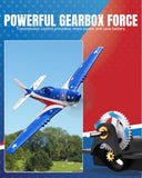 volantexrc RC Plane, 4 Channel Remote Control Airplane P51d Mustang with Gyros, Aileron, Aerobatics, 3 Modes to Fly for Adults & Beginners (Multi Color)