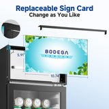 BODEGACOOLER Beverage Refrigerator and Cooler, 7.71 Cu. Ft Commercial Refrigerators for Drink, Beer, Tall Commercial Cooler