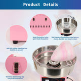 1000W Commercial Cotton Candy Machine, Candy Floss Maker with 500mm Stainless Steel Bowl, Sugar Scoop, Storage Drawer, Marshmallow Maker for Kids Birthday, Family Party, Festival Celebration