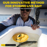 Floating Aerator for Bubbler Bait Bucket, IPX7 Waterproof Rechargeable Minnow Live Bait Bucket Aerator with Magnetic Charging, Portable Aerator for Fish Hold