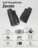 Gogogo Sport Vpro Golf Hunting Range Finder 2500 Yards Laser Rangefinder ZeroIn Disc Golfing with Slope Magnet (Black)