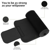 ZPP Waist Trainer for Women and Men, Neoprene Sweat Band Waist Trimmer Belt Stomach Wrap for Workout Black/White