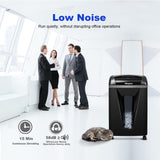 58 dB Paper Shredder for Home Office, 15 Sheet, P-4 Cross Cut Shredders with 5.8 Gallons Bin Shreds CD, Credit Card Wingwise
