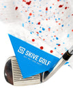 SKIVE Golf Premium Magnetic Golf Towel | Super Strong Magnet (Red & Blue Drip)