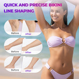 Bikini Trimmer for Women, 4 in 1 Electric Razors for Women - Dual Head, Wet & Dry Use Pubic Body Hair Trimmer Electric Shavers, Rechargeable Womens Facial Razors for Legs, Nose, Armpits, Bikini Area