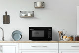 SHARP Compact Countertop Microwave Oven with Removable 10" Carousel Turntable, 700 Watt, 0.7 Cubic Feet, Black