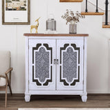 MFSTUDIO Wood Accent Cabinet with Doors, Entryway Storage Buffet Cabinets