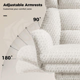Big and Tall Office Chair, Flip Armrests for Pets & Cross Legged Sitting
