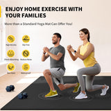 CAMBIVO Large Exercise Mats for Home Workout, 6' x 4' x 7 mm Extra Thick Workout Mats for Home Gym, Gym Mats for Jump Rope, Weights, Cardio, Fitness, Shoe-Friendly (Black) CAMBIVO