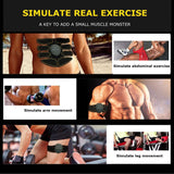 Fitness Belt Abs Stimulator Muscle Training Fitness Workout Equipment Ab Core Toner Belt for Abdominal/Arm/Leg For Home Use (Blue-03)