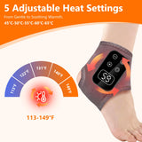 TEVIKE Foot Advanced Renew Triple Method Massager for Neuropathy and Plantar Fasciitis, Cordless Foot Massager with Heat and Vibration, Portable for Home Travel Use（Grey 2pcs）