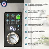 Vesta Precision 12” Chamber Vacuum Sealer, Smart Auto Vacuum Time, Easy-to-Clean System, Commercial-Grade Pump, Deep Chamber for Liquids, Meats, Mason Jars & Sous Vide, V513