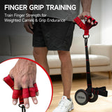 FitBeast Pull Up Ball Grips & Finger Straps Set – Grip Balls for Dead Hangs, Pull Ups, Climbing & Home Gym Training (Black)