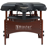 Master Massage Newport Portable Massage Table Package with Denser 2.5" Cushion | Black, 30" Master Massage