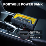 LOKITHOR JP400 Jump Starter with Air Compressor, 2500A 12V Portable Car Battery Booster Pack (8.5L Gas/6.5L Diesel) with ConnectMax Tech, 150PSI Tire Inflator, Auto-Shutoff & Dynamic Dwell (Yellow)