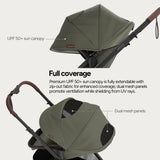 Mompush Ultimate 3 Full Size Stroller, Extendable Seat, Infant to Toddler