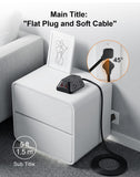VOGVAMSIN Desk Clamp Power Strip, 6 AC, 2 USB-C & 2 USB-A, 1440J, 10FT Cord