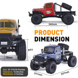 FCXㅤ RocHobby Atlas S 1/10 RC Crawler, 2.4Ghz RC Rock Truck Off Road, RC Car Indoor&Outdoor 2 in 1, RC Rock Crawler 4x4 Hobby Grade for Adults Need to Complete with Battery (Orange)