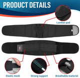FEATOL Back Brace for Lower Back Pain, Back Support Belt for Women & Men (Size XL, Waist 38"-44.1)