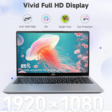 NIMO 15.6" IPS FHD Student Laptop, Intel 6-Core i3-1215U Laptop (Up to 4.4GHz, Beats R5 7520U) with 16GB RAM 512GB SSD 65W Fast PD 180° View Backlit KB Fingerprint Wi-Fi 6, for Creator, Home Business
