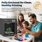 FLASHFORGE 3D Printer AFLASHFORGE 3D Printer AD5M Pro with 250g PLAD5M Pro with 250g PLA, 600mm/s High Speed CoreXY High Precision Printing, 280℃ Quick-Swap 0.4 & 0.6mm Hotend, 50dB Silence and Built-in Camera, Build Volume 220 * 220 * 220mm