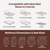 Extra Firm King Mattress – 14" Memory Foam Mattress for Spinal Alignment