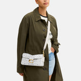 Coach Soft Crystal Signature Denim Tabby Shoulder Bag 26