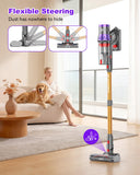 Dsoope YU7 Max Cordless Vacuum Cleaner 650W 80Min 55kPa Powerful Suction Stick Vacuum, Anti-Tangle, Touch Screen, Self-Standing Lightweight Wireless Vac for Home Pet Hair Carpet Hard Floors