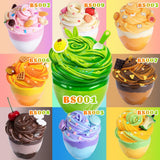 WATERELF Butter Easter Eggs Scented Slime for Girls 10-12, Easter Basket Stuffers Big Slime for Kids Boys Party Favor Stress Relief, Special Toys for Birthday Present - 5.29 Oz - BS001-Pesto Pasta
