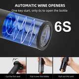 Wine Gifts-Electric Wine Opener-Automatic Wine Opener Rechargeable-Cordless Electric Corkscrew-Wine Bottle Opener with Foil Cutter, 2 in 1 Aerator Pourer, Vacuum Stopper, Gift Box