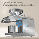 T1 Oil Press Machine, Electric Cold Hot Oil Press Stainless Steel Oil Maker Auto Seed Oil Extractor Expeller Intelligent Temperature Control Oil Pressing Machine for Home Kitchen (US Plug 110v) Luqeeg