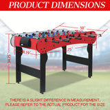 5ft Foosball Table，Mini Competition Soccer Table Game with All Accessories, Leg Levelers and Heavy-Duty Legs. Perfect for Home, Game Rooms, and Parties (Red)