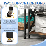 METYERRY 24"x23.6" Large Printer Stand with Power Outlet