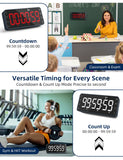MeesMeek 7.8" Digital Kitchen Timer with Large LED Display, Magnetic Rechargeable Countdown Timer, 5 Alarms & 4 Volume Levels, 99H Count Up/Down Timer for Cooking, Classroom & Study