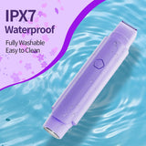 Bikini Trimmer for Women - 2 in 1 Women Electric Razor, Rechargeable Body Hair Trimmer and Facial Hair Remover, IPX7 Waterproof Wet & Dry Use Womens Electric Shaver for Bikini Underarm