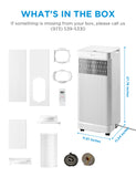 Midea 8,500 BTU ASHRAE (5,000 BTU SACC) Portable Air Conditioner, Smart Control, Cools up to 150 Sq. Ft.