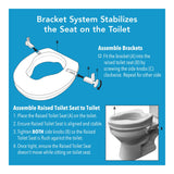 Carex Toilet Seat Riser, Elongated Raised Toilet Seat Adds 2.5 inches to Toilet Height, 300 Pound Weight Capacity Toilet Riser