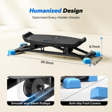 MERACH Balance Board for Adults, Rocking Stepper with Resistance Bands, Portable Wobble Board Featuring LCD Monitor, 300 lbs Capacity Ski Balance Trainer