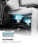 AutoFull M6 Gaming Chair with Climate Control Massage – Ventilated & Heated Seat, 3rd-Gen Active Lumbar Support, 360° Adjustable Armrests, Ergonomic Chair for Gamers & Home Office (Black)