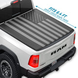Flag Truck Tonneau Cover for 2002-2025 Ram 1500 (Classic Body ONLY) / 2003-2024 Ram 2500/3500 with 6.4 ft Bed All-Weather Soft Roll Truck Bed Cover for Truck Black Flag ONLY for Classic Body