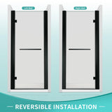 Shower Door, 1/4 inch (6mm) SGCC Clear Tempered i-Homare