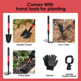 Cordless Tiller Cultivator Compatible with Milwaukee 18V Battery (Tool Only), 310RPM Electric Rototiller Garden Tools with 40 Steel Tines, 9.1In Tilling Width & 6.3In Depth, Folding Design