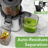 Electactic Cold Press Juicer with Stainless Steel Base, 5.4 Inch Wide Feed Chute, Juicer Machines For Whole Fruits & Vegetables