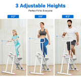 HXD-ERGO Stair Stepper for Home, 6 Adjustable Resistance Vertical Climber Cardio Exercise Machine, Folding Stair Climber for Full Body Workout with Adjustable Handlebar