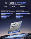 KAMRUI Hyper H2 Mini Gaming PC 14th Gen Intel Core i9-14900HX Mini PC(24C/32T